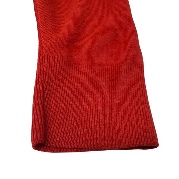 1960s Vintage Izod Lacoste Cashmere Wool V-Neck Pullover Sweater Red - Picture 9 of 12